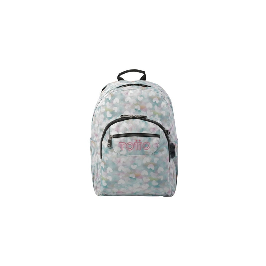 14596-MOCHILA ESCOLAR CORAZONES PASTEL TOTTO MA04ECO001-23110-4HX