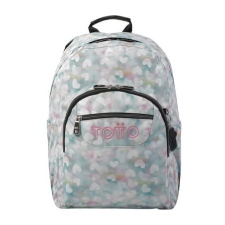 14596-MOCHILA ESCOLAR CORAZONES PASTEL TOTTO MA04ECO001-23110-4HX