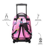 MOCHILA ESCOLAR CON RUEDAS GATOS ASTRONAUTAS TOTTO MA03ECO006-2310P-9I9