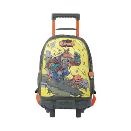 14610-MOCHILA ESCOLAR CON RUEDAS MEDIANA DE CARTOONS TOTTO MJ03BWM005-2310-4DJM