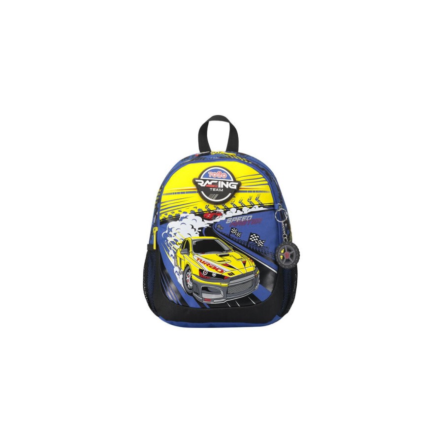 14621-MOCHILA ESCOLAR PEQUENA DE CARRERAS DE COCHES TOTTO MJ04VLC001-2310-6J7S