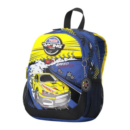 14622-MOCHILA ESCOLAR PEQUENA DE CARRERAS DE COCHES TOTTO MJ04VLC001-2310-6J7S