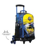 MOCHILA ESCOLAR CON RUEDAS GRANDE DE CARRERAS DE COCHES TOTTO MJ03VLC003-2310-6J7L