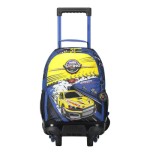 MOCHILA ESCOLAR CON RUEDAS MEDIANA DE CARRERAS DE COCHES TOTTO MJ03VLC005-2310-6J7M