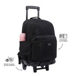 14633-MOCHILA ESCOLAR CON RUEDAS GRANDE NEGRA - TRIK TOTTO MA03TKI003-22200-N01