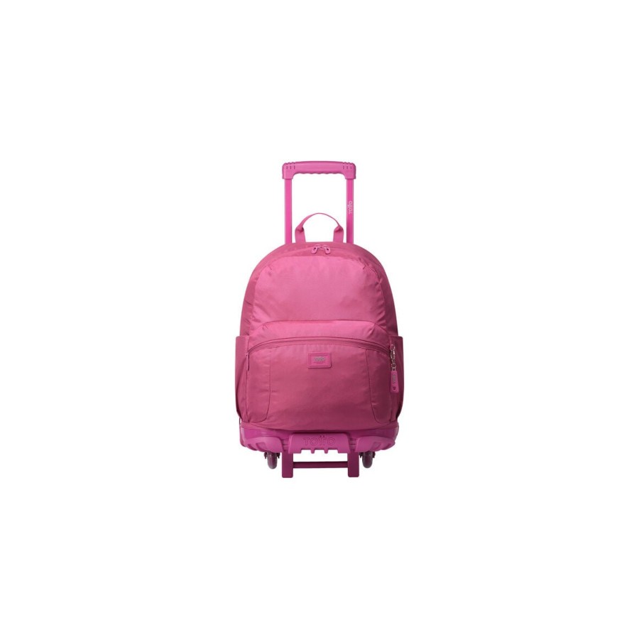 14637-MOCHILA ESCOLAR CON RUEDAS COLOR ROSA - TRIK TOTTO MA03TKI003-23100-M89