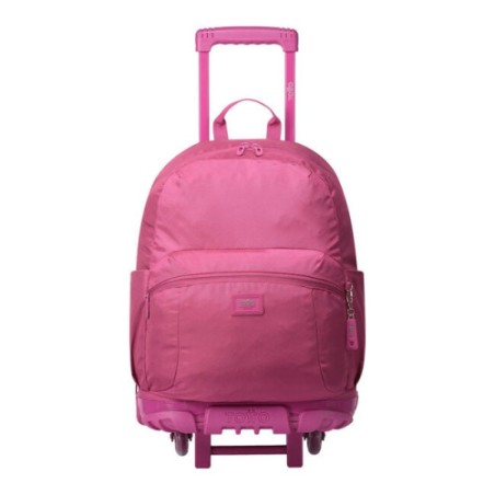14637-MOCHILA ESCOLAR CON RUEDAS COLOR ROSA - TRIK TOTTO MA03TKI003-23100-M89
