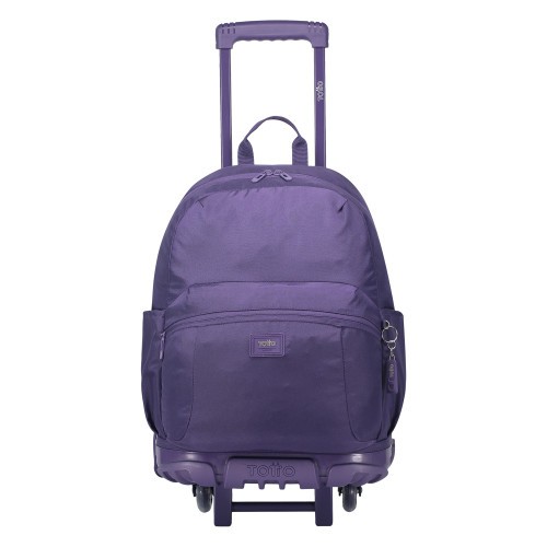 14639-MOCHILA ESCOLAR CON RUEDAS COLOR MORADO - TRIK  TOTTO MA03TKI003-23100-M4R
