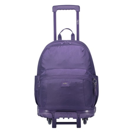 14639-MOCHILA ESCOLAR CON RUEDAS COLOR MORADO - TRIK  TOTTO MA03TKI003-23100-M4R