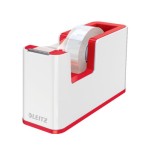 14780-DISPENSADOR DE CINTA ADHESIVA LEITZ WOW DUAL, ROJO/BLANCO LEITZ 53641026