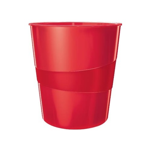 14782-PAPELERA LEITZ WOW CAPACIDAD 15 LITROS ROJO LEITZ 52781026