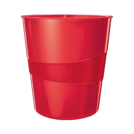 14782-PAPELERA LEITZ WOW CAPACIDAD 15 LITROS ROJO LEITZ 52781026