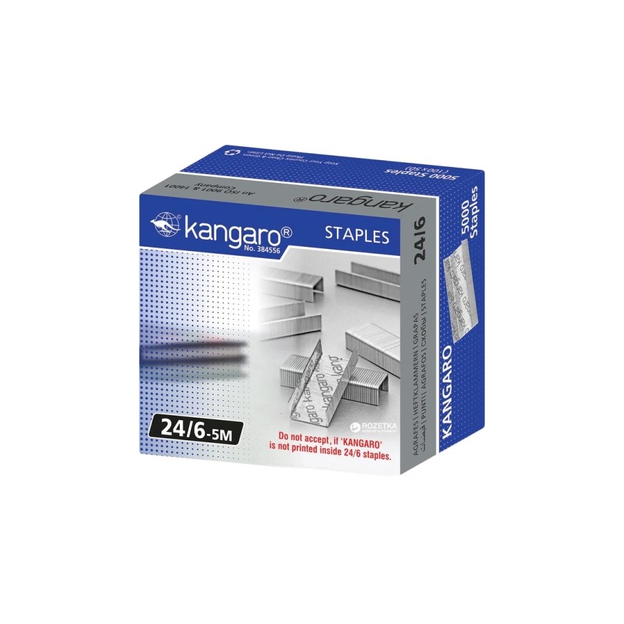 14794-CAJA 5.000 GRAPAS 24/6-5M (5.000 UD) KANGARO KG2465M