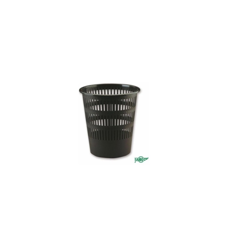 14798-PAPELERA REJILLA 12 L COLOR NEGRO PLASTICO RECICLADO Y RECICLABLE FAIBO 307R2