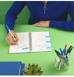 14823-CAJA 50 BOLIGRAFOS PAPER MATE KILOMETRICO PUNTA MEDIANA (1,0MM) TINTA AZUL 80% PLASTICO RECICLADO PAPER MATE 21877