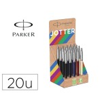 14824-EXPOSITOR 20 UDS JOTTER ORIGINALS RECICLADOS - COLORES CLASICOS PARKER 2190110