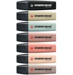 14847-STABILO BOSS NatureColors marcador 6 pieza(s) Punta de cincel Negro, Bronce, Verde, Gris, Verde claro