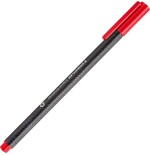 14862-CAJA DE 10 ROTULADORES TRIPLUS FINELINER 334 ECO EDITION ROJO STAEDTLER 334 R-2
