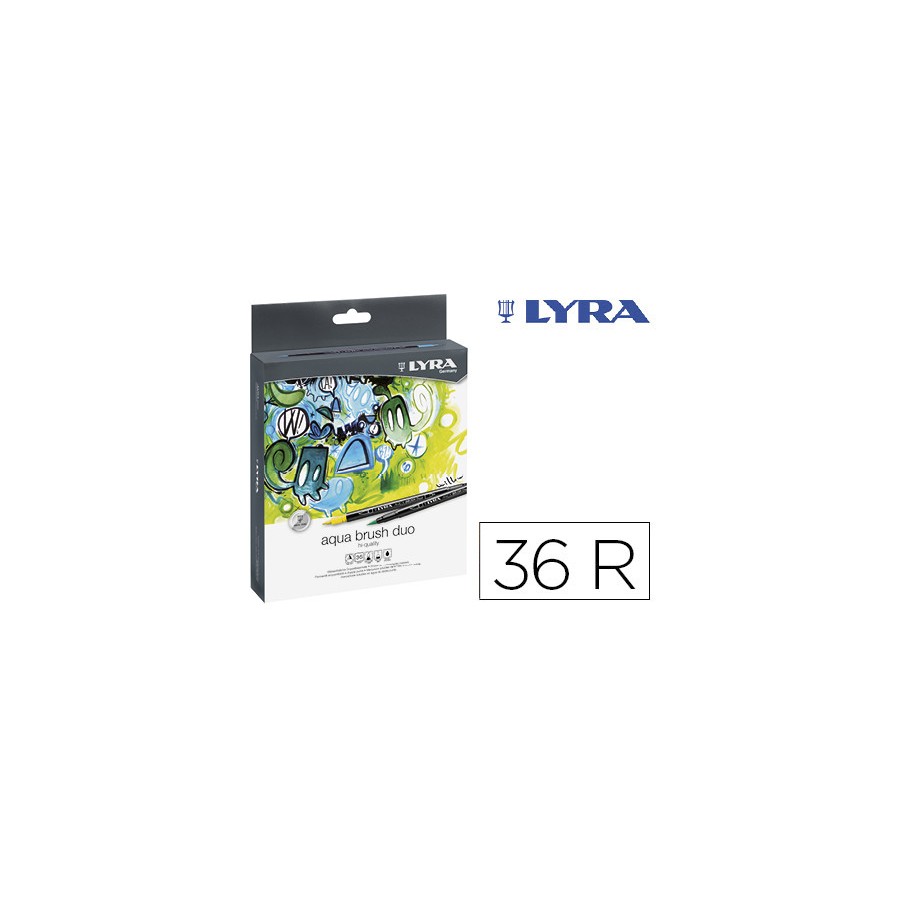 14913-ESTUCHE 36 UDS LYRA AQUA BRUSH DUO  LYRA L6521360