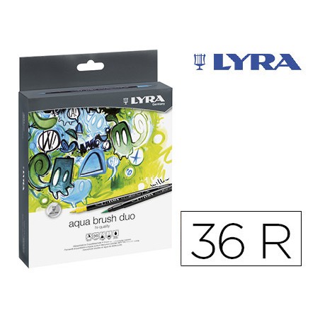 14913-ESTUCHE 36 UDS LYRA AQUA BRUSH DUO  LYRA L6521360