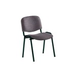 14952-SILLA CONFIDENTE ESTRUCTURA DE TUBO METALICO RESPALDO Y ASIENTO TAPIZADOS COLOR GRIS ROCADA 965/1