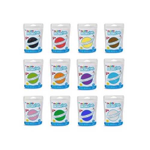 14986-ESTUCHE 12 UDS PASTA DE MODELAR CARIOCA MODELIGHT 50G VARIADAS CARIOCA 52001