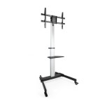 14998-TooQ Hera Soporte de Suelo de Aluminio con Ruedas para Pantalla 37"-86"