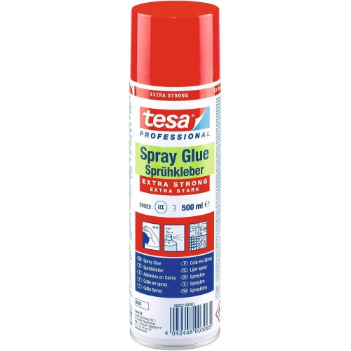 15009-BOTE ADHESIVO INDUSTRIAL EXTRA STRONG SPRAY 500ML TESA 60022-00000-02