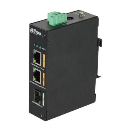 15051-(DH-PFS3103-1GT1ET-60-V2) DAHUA SWITCH INDUSTRIAL 3 PUERTOS, 2 POE