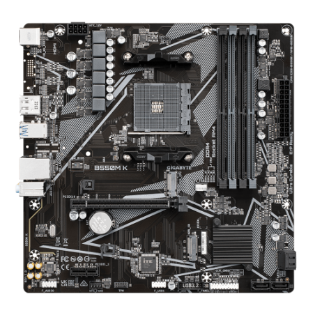 15066-Gigabyte B550M K 1.0 placa base AMD B550 Zocalo AM4 micro ATX