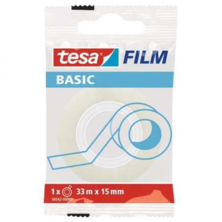 1508-CINTA ADHESIVA TRANSLUCIDA BASIC 15MM.X33M. TESA 58542-0000
