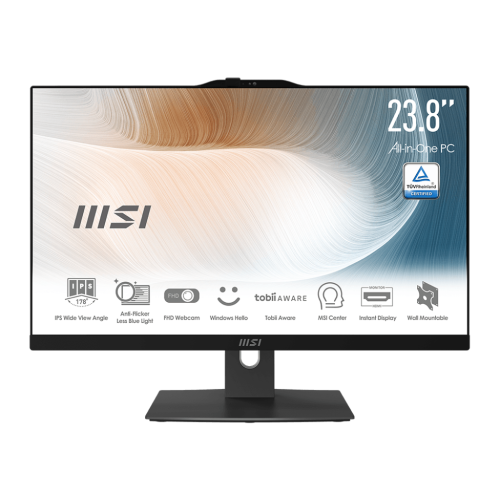 15149-MSI AIO MODERN AM242TP 12M-823ES. 23.8" (60CM). PLANO. IPS. TACTIL. I5-1235U. DDR4 SDRAM 16GB (8GB*2). 512 GB PCIE