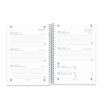 AGENDA ESCOLAR 2024-2025 SCHOOL TAPA PLASTICO 4o SEMANA VISTA COLORES SURTIDOS OXFORD 400185054