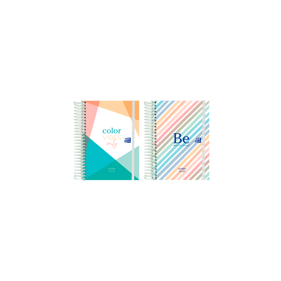 AGENDA ESCOLAR 2024-2025 COLOR BLOCK TAPA EXTRADURA 8o DIA PAGINA COLORES SURTIDOS OXFORD 400185067