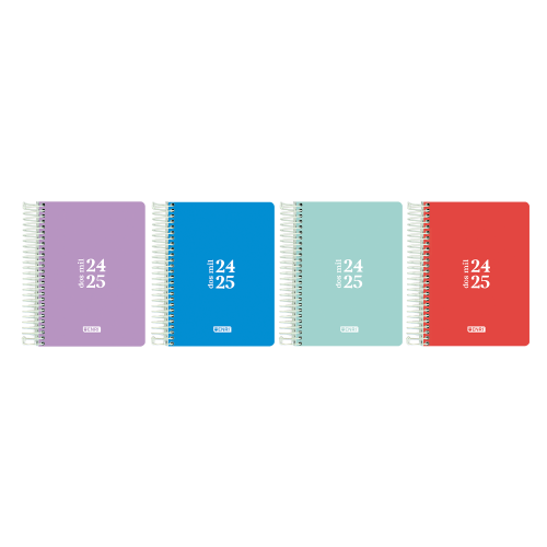 AGENDA ESCOLAR 2024-2025 TEENS TAPA PLASTICO 8o DIA PAGINA COLORES SURTIDOS ENRI 400185084