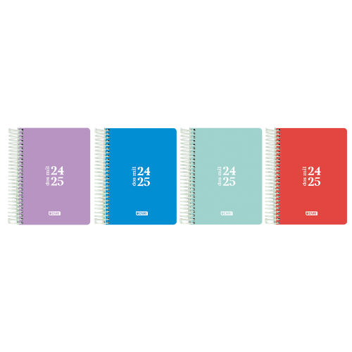 AGENDA ESCOLAR 2024-2025 TEENS TAPA PLASTICO 4o DIA PAGINA COLORES SURTIDOS ENRI 400185087