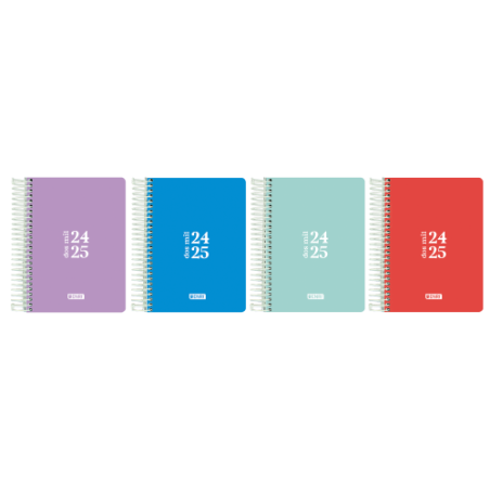 AGENDA ESCOLAR 2024-2025 TEENS TAPA PLASTICO 4o DIA PAGINA COLORES SURTIDOS ENRI 400185087