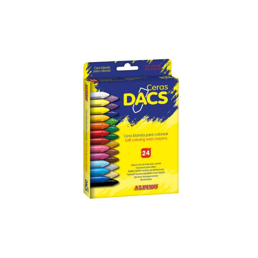 ESTUCHE DE 24 UNIDADES CERAS DACS BLANDAS NO MANCHAN DACS DA050295