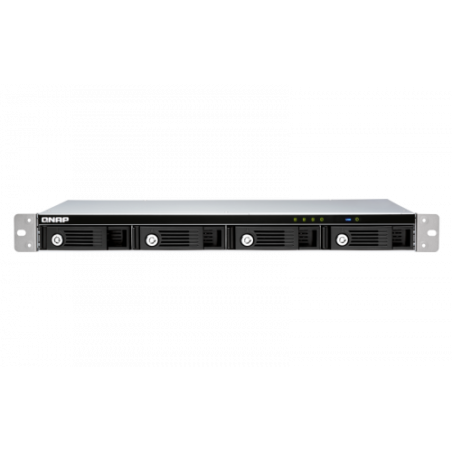 1541-QNAP TR-004U unidad de disco multiple Negro, Gris