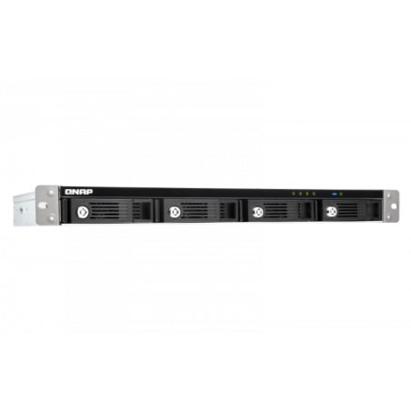 1542-QNAP TR-004U unidad de disco multiple Negro, Gris
