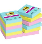 15518-PACK 12 BLOCS 90 HOJAS NOTAS ADHESIVAS 47,6X47,6MM SUPER STICKY COLECCION COSMIC CAJA CARTON 622-12SS-COS POST-IT