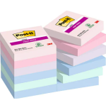 PACK 12 BLOCS 90 HOJAS NOTAS ADHESIVAS 47,6X47,6MM SUPER STICKY COLECCION SOULFUL CAJA CARTON 622-12SS-SOUL POST-IT 7100290159