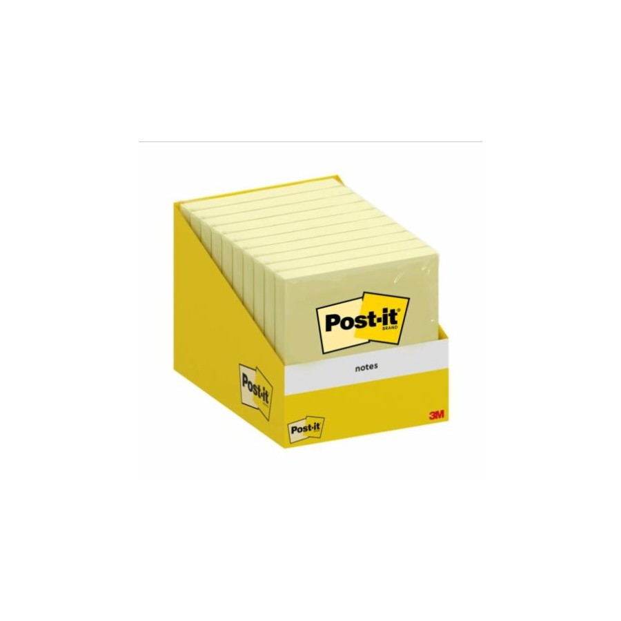 15525-BLOC 100 HOJAS NOTAS ADHESIVAS 76X76MM CANARY YELLOW 654 ENCELOFANADO 6820-CY-W10 POST-IT 7100317841