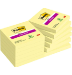15528-PACK 12 BLOCS 90 HOJAS NOTAS ADHESIVAS 76X76MM SUPER STICKY SIN ENCELOFANADO INDIVIDUAL 654-12SSCY-EU POST-IT 7100
