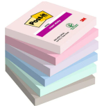 15536-PACK 6 BLOCS 90 HOJAS NOTAS ADHESIVAS 76X76MM SUPER STICKY COLECCION SOULFUL 654-6SS-SOUL POST-IT 7100259204