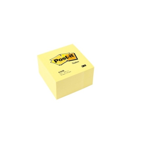 15546-CUBO 450 HOJAS NOTAS ADHESIVAS 76X76MM CANARY YELLOW 636-B POST-IT 7100172238