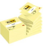 15558-PACK 12 BLOCS 100 HOJAS Z-NOTES ADHESIVAS 76X76MM CANARY YELLOW CAJA CARTON R-330-CY POST-IT 7100290167