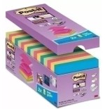 15567-PACK 16+4 BLOCS 90 HOJAS Z-NOTES ADHESIVAS 76X76MM SUPER STICKY COLORES SURTIDOS R330-SS-VP16-EU POST-IT 710023424