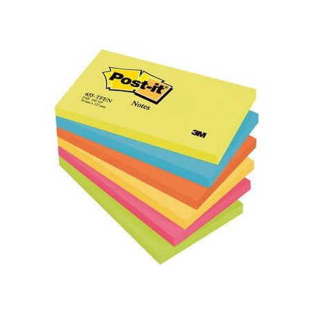 15574-PACK 6 BLOCS 100 HOJAS NOTAS ADHESIVAS 76X127MM COLECCION ENERGETIC 655-TFENN POST-IT 7100172314
