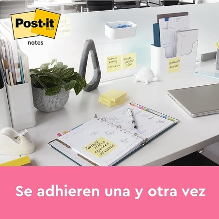 15580-PACK 12 BLOCS 100 HOJAS Z-NOTES 76X127MM CANARY YELLOW CAJA CARTON R350 CY POST-IT 7100290186